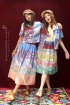 batik amarillis rainbow cake skirt