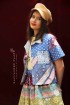 batik amarillis's the champ camp top