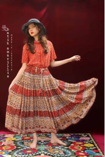 batik amarillis's la boheme skirt-PO