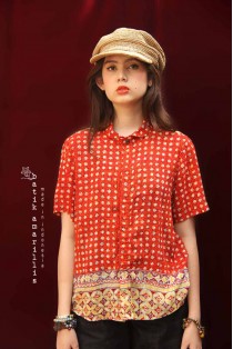 batik amarillis's uno top-PO