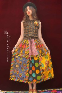 batik amarillis's birthday 8 skirt