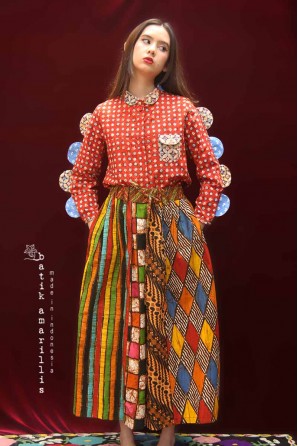 batik amarillis's warrior pants 2-PO