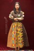 batik amarillis rainbow crackers skirt