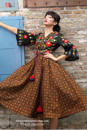 batik amarillis's amarantha dress-PO(excluded obi belt)