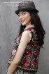 batik amarillis's folklore vest 4-PO