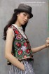 batik amarillis's folklore vest 4-PO