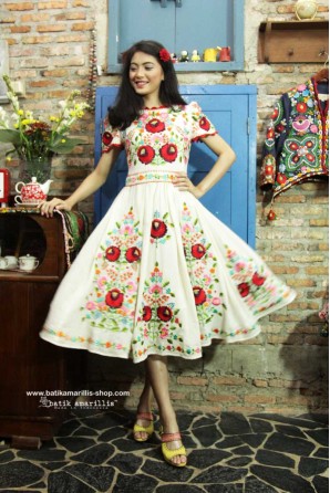 batik amarillis's birthday dress-PO (excluded obi belt)
