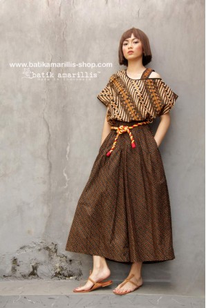 batik amarillis's warrior pants 2-PO