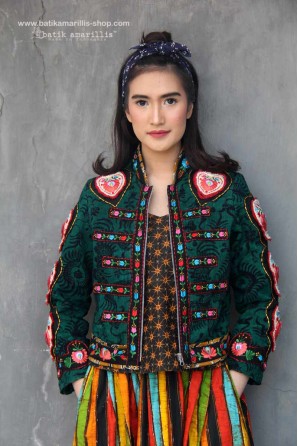 batik amarillis queen of hearts jacket-PO