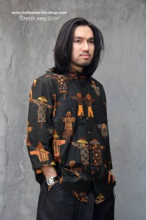 batik amarillis's uno top