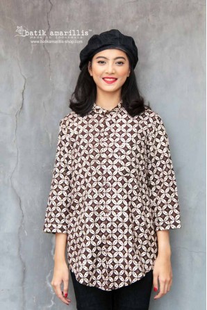 batik amarillis's uno top