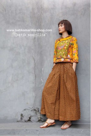 batik amarillis's warrior pants 2-PO
