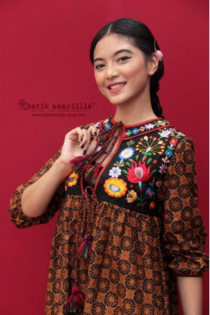 batik amarillis's la boheme dress-PO